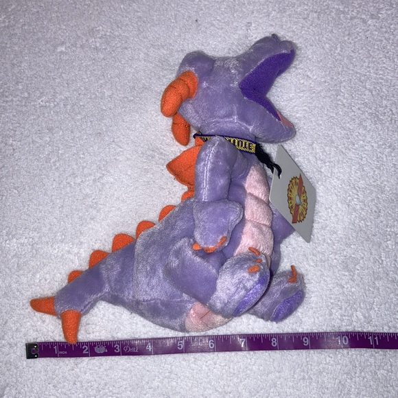 Disney Figment of the Imagination Institute & Lanyard Purple Plush Dragon - Picture 3 of 7